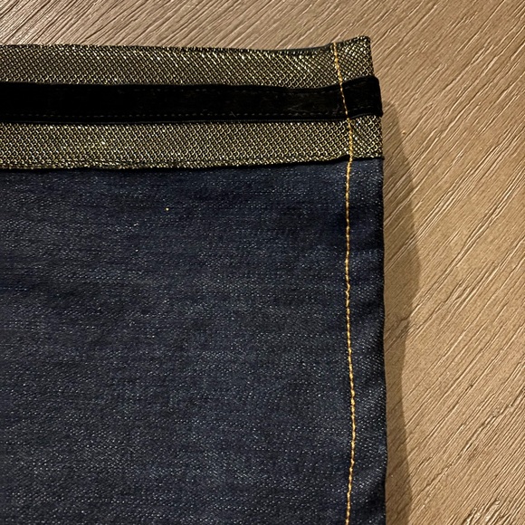 Ramy Brook Wide leg Jean with Gold & Black detailed trim - Picture 5 of 11